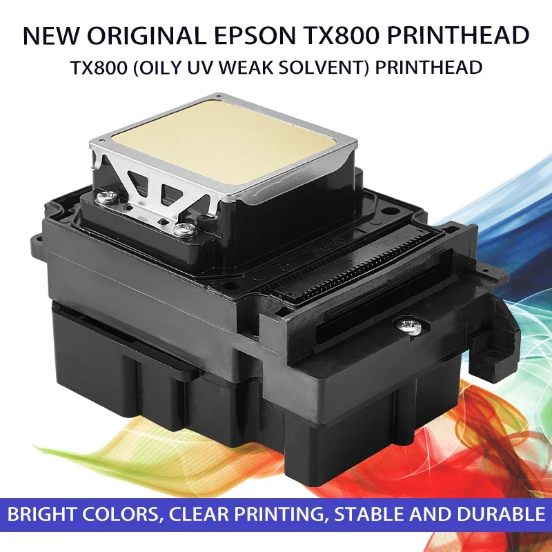 Epson tx800 print head, 10th generation 6-color oily UV flatbed photo machine print head for  machine head for 3d5d wall printer