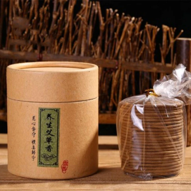 2 Boxes Incense Coils 96 PCS Long Burning Time 4 Hours Coil Incense For Temple Buddha Praying Religious