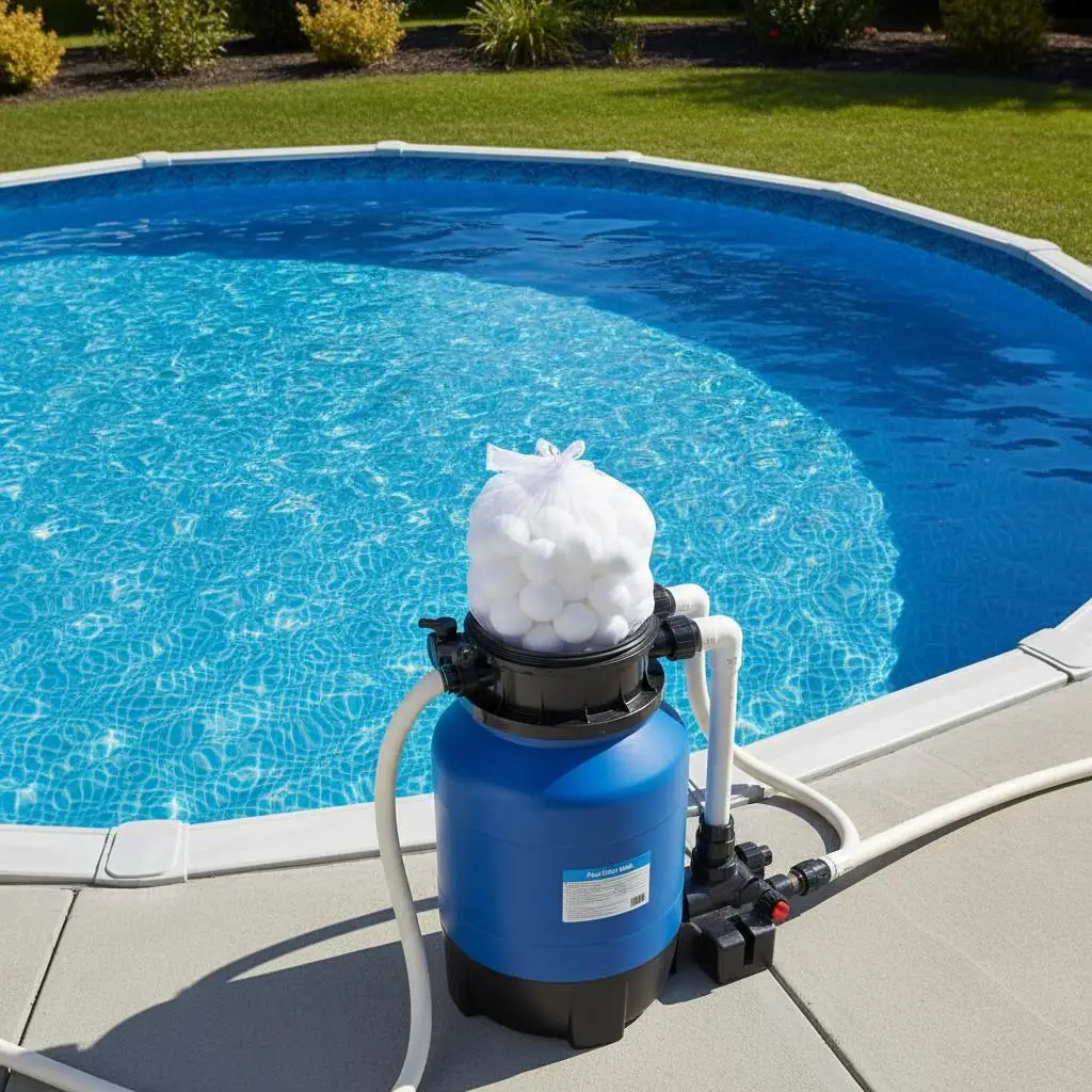 

Polyester Fiber Filter Media 1.5 lbs For Swimming Pools Above Ground Pools Aquarium Tanks Reusable Filter Balls Sand Replacem