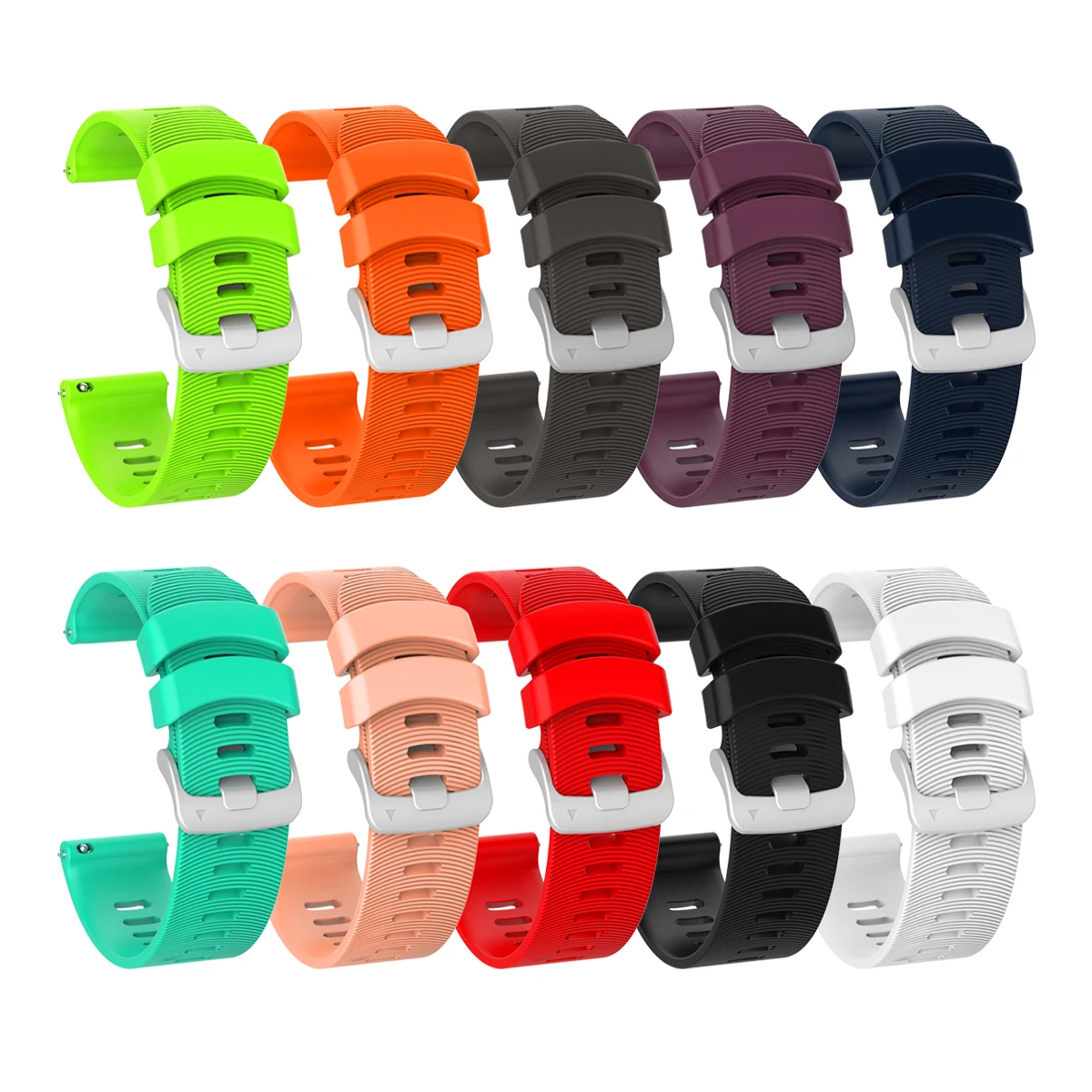 20mm Original Silicone Strap for Garmin Forerunner 245 645 158 55 Watchband for Honor Magic 2 42mm/ Watch ES Smart Bracelet Band