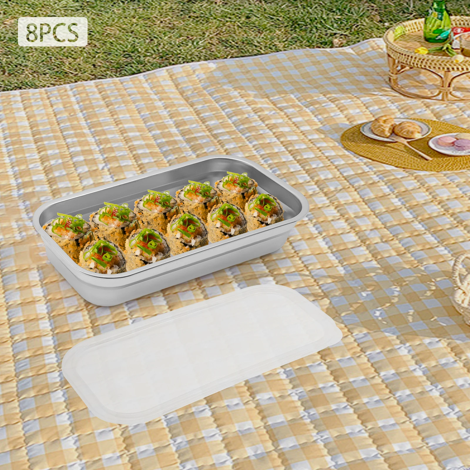 8 récipients alimentaires en a - Food Storage Stainless Steel Containers avis et prix