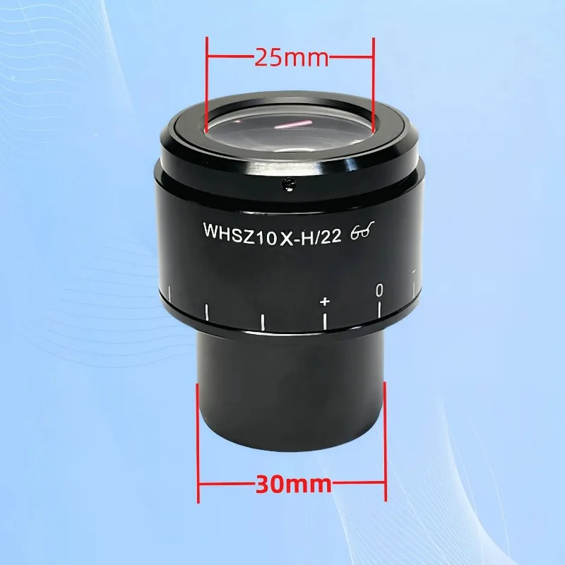 1PCS Stereo Microscope Eye Wide WHSZ10X-H22 Eyepiece Lens Field 22mm Micro-Adjustable Eyepieces Tools