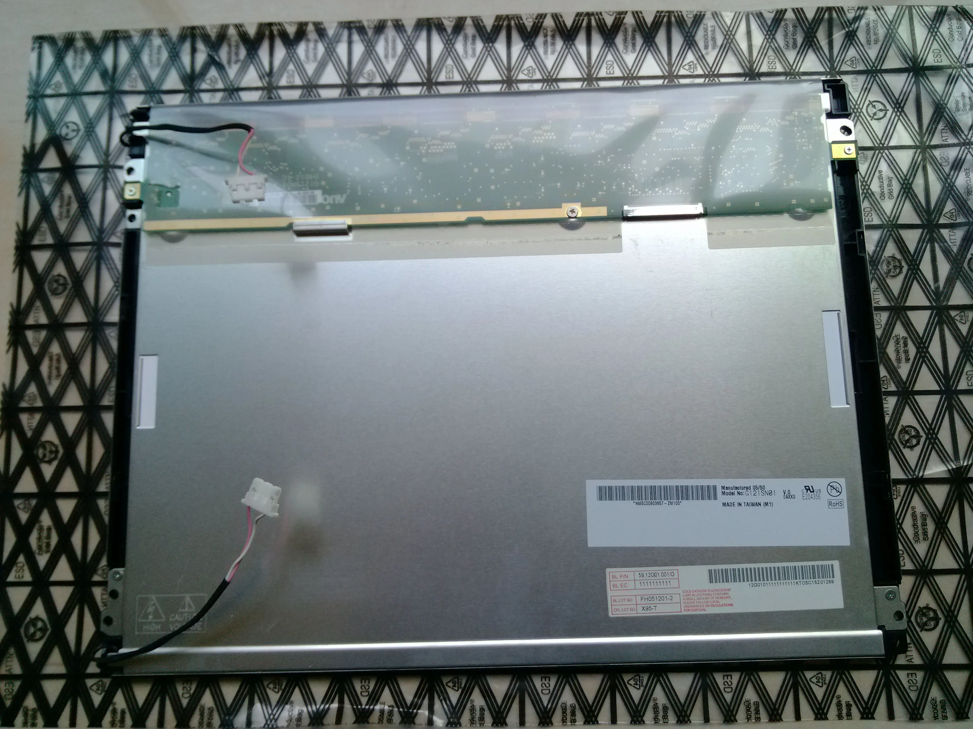 12,1 Zoll, G121SN01 V0, G121SN01 V2, G121SN01 V3, G121SN01 V4 industrielles LCD-Panel, kostenloser Versand