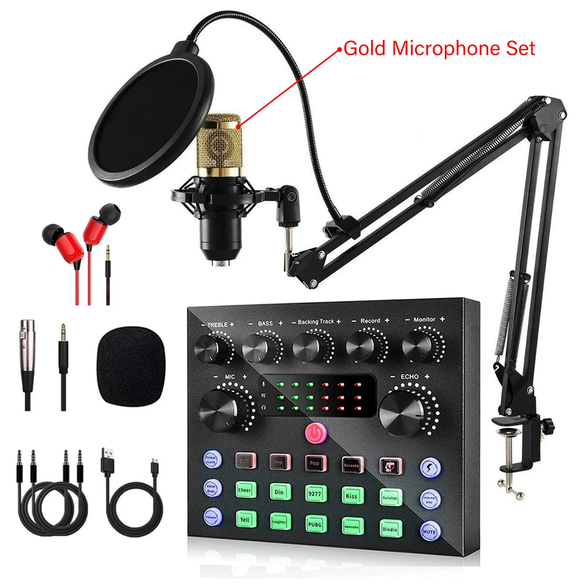 With Gold Mic