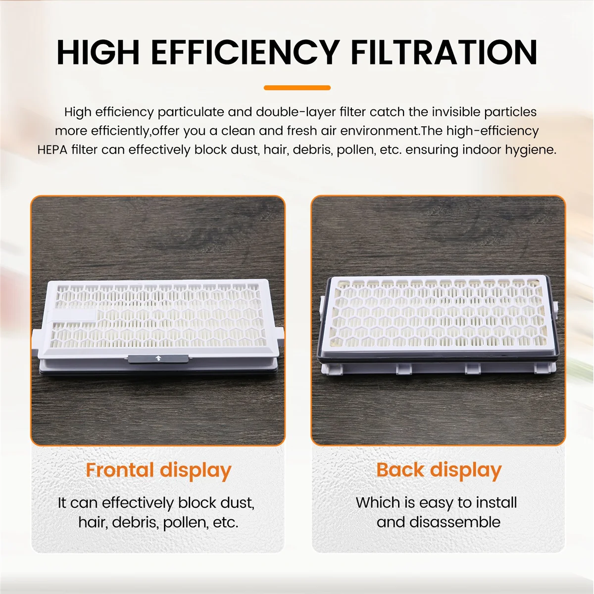 popular SF-HA50 HEPA Airclean 50 Filter Compatible for Miele Vacuum Cleaner Series Complete C3 C2 C1 S8000 S6000 S5000 S4 S5,Etc