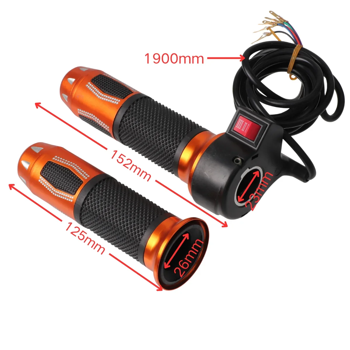 Aluminum Alloy 3-Speed Gear Twist Grips Throttle Accelerator for Electric Scooter Three-wheeled Citycoco Upgrade Accessories