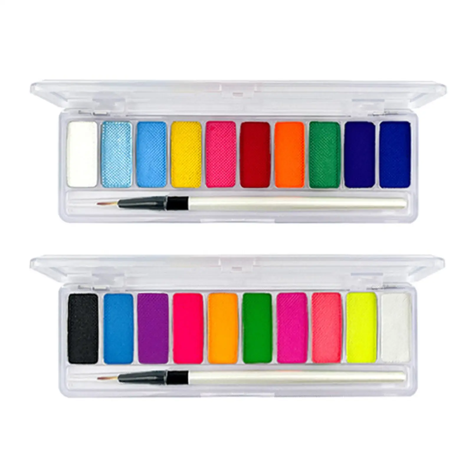 دهانات الوجه والجسم تتوهج في الظلام المائي على لوحة فنية للجسم لمسرح المهرجانات التنكرية للأطفال والكبار