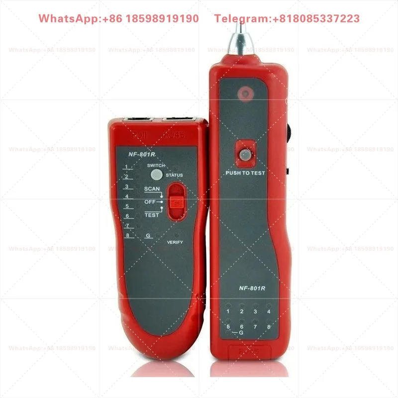 anti burning and withstand voltage 60V NF-801R English network line finder, line measuring instrument, live line finder