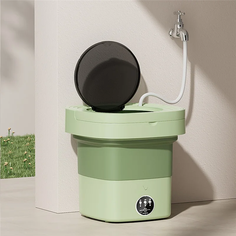 A88X Folding Washing Machine Portable Small Washing Machine Mini Underwear Cleaning Machine 8L(US Plug)