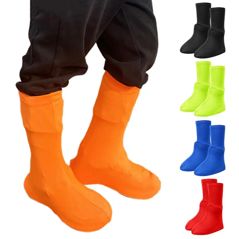 2Pcs Outdoor Shoes Covers Kids Men Women Universal Camping Hiking Travel Reusable Waterproof Sand-Proof High Top Snow Rain Boot