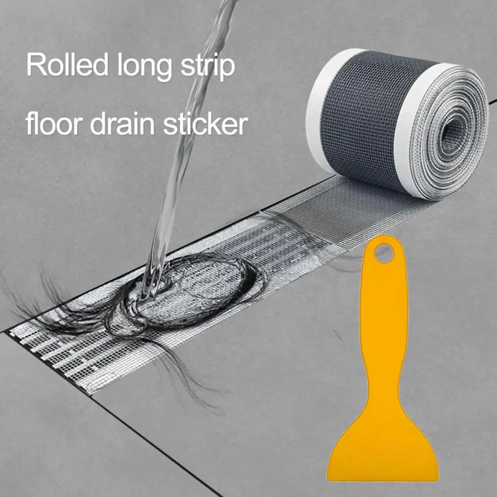 1 Roll Floor Drain Sticker Cuttable Anti-blocking Disposable Filter Hair Deodorant Bathtub Shower Floor Drain Stopper