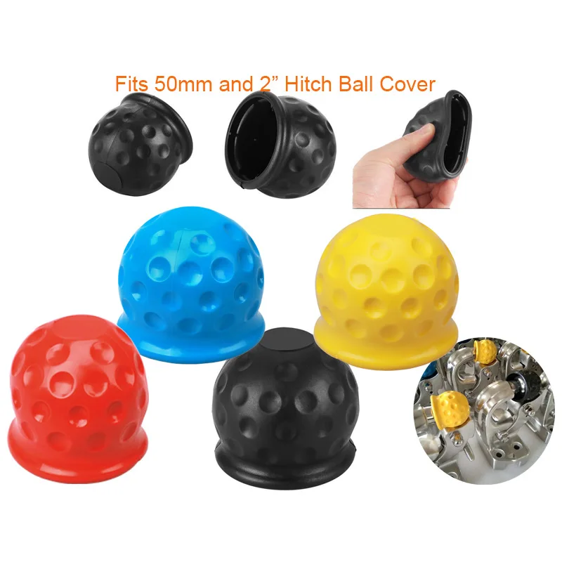 Car trailer ball head protection cover Yacht trailer ball rubber cover Color trailer connection ball head protection cap