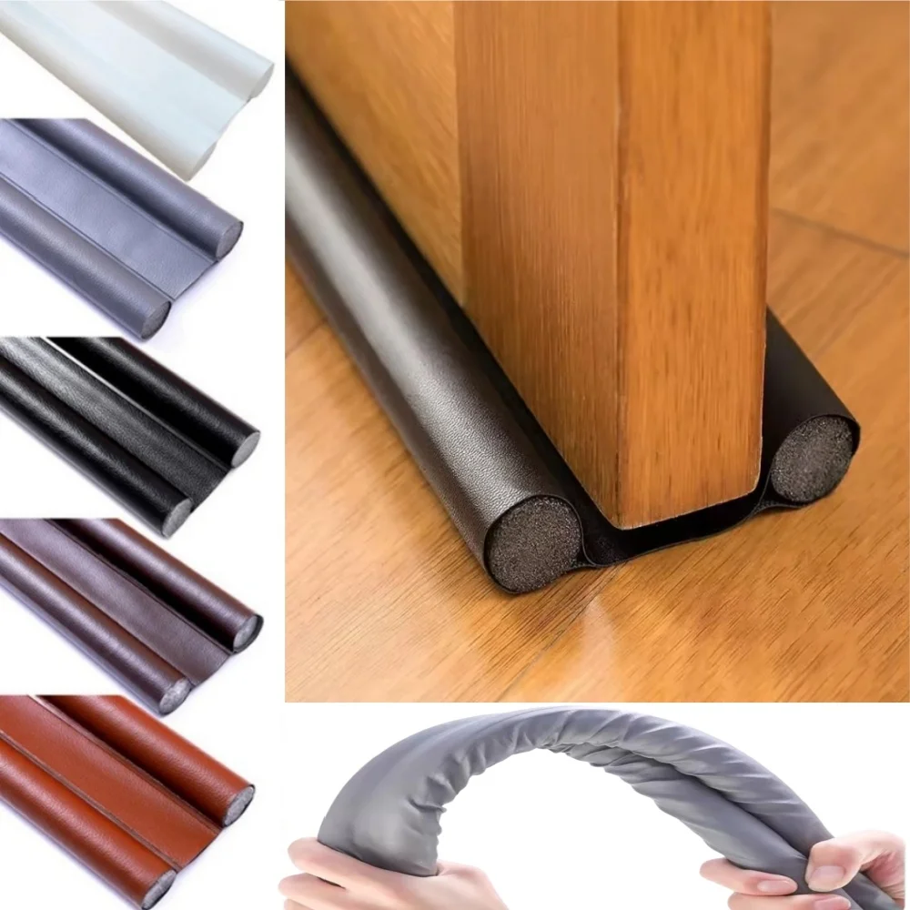 1pc 96cmX9.6cm Waterproof Seal Strip Draught Excluder Stopper Door Bottom Wind Sweep Blocker Sealer Soundproof Seal Strip