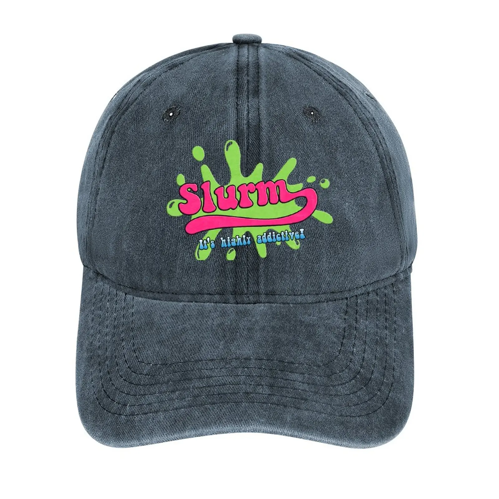 slurm - highly addictive(distressed) Cowboy Hat hard hat Golf Cap Big Size Hat Ball Cap Women's Beach Outlet Men's