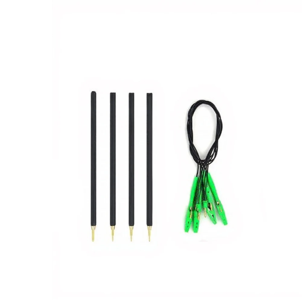 4Pcs LED Probe Kit For ECU Programming Diagnostic Tool Green Wire Clip Cable Set For Auto Car Repair Equipment Accessories