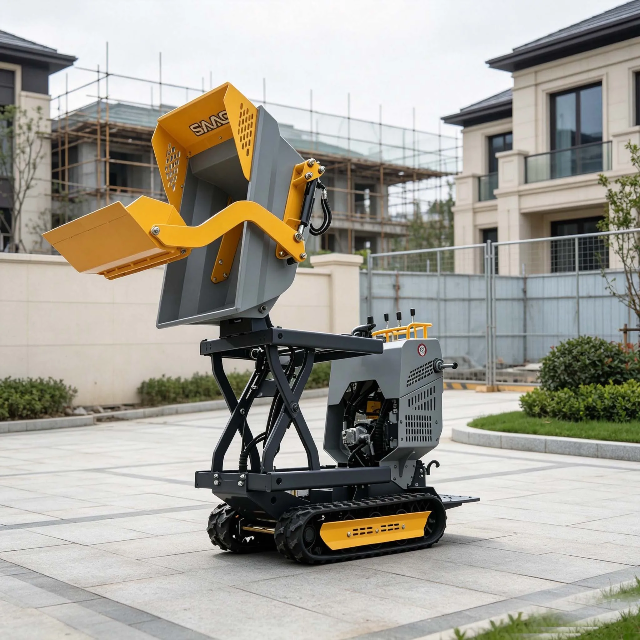 Powerful Engine mini site dumper truck mini dumper with hydraulic transmission 10 ton crawler dumper ce euro 5