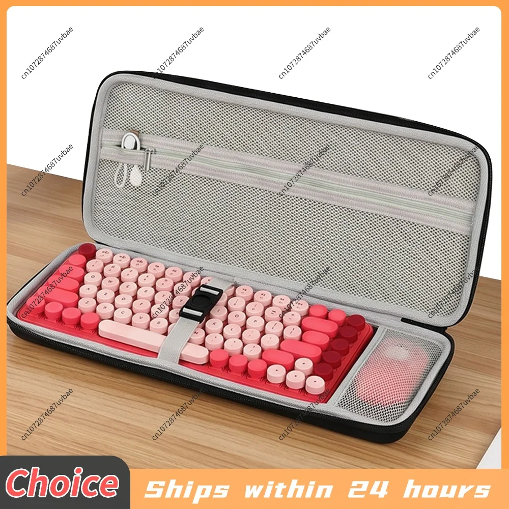 For Pop Keys Mechanical Keyboard Storage Box Keyboards Storage Zip Pack Keyboards & Mouse Combo Bag for Outdoor Trip