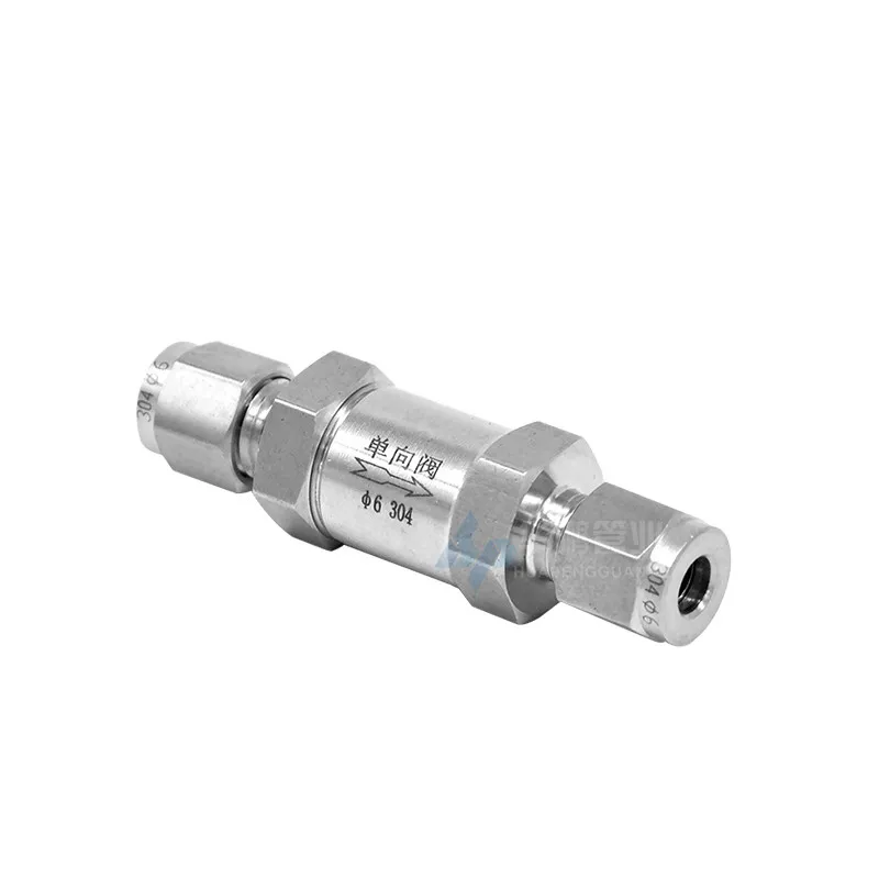 

304 stainless steel ferrule check valve ferrule type liquid fluid gas instrument