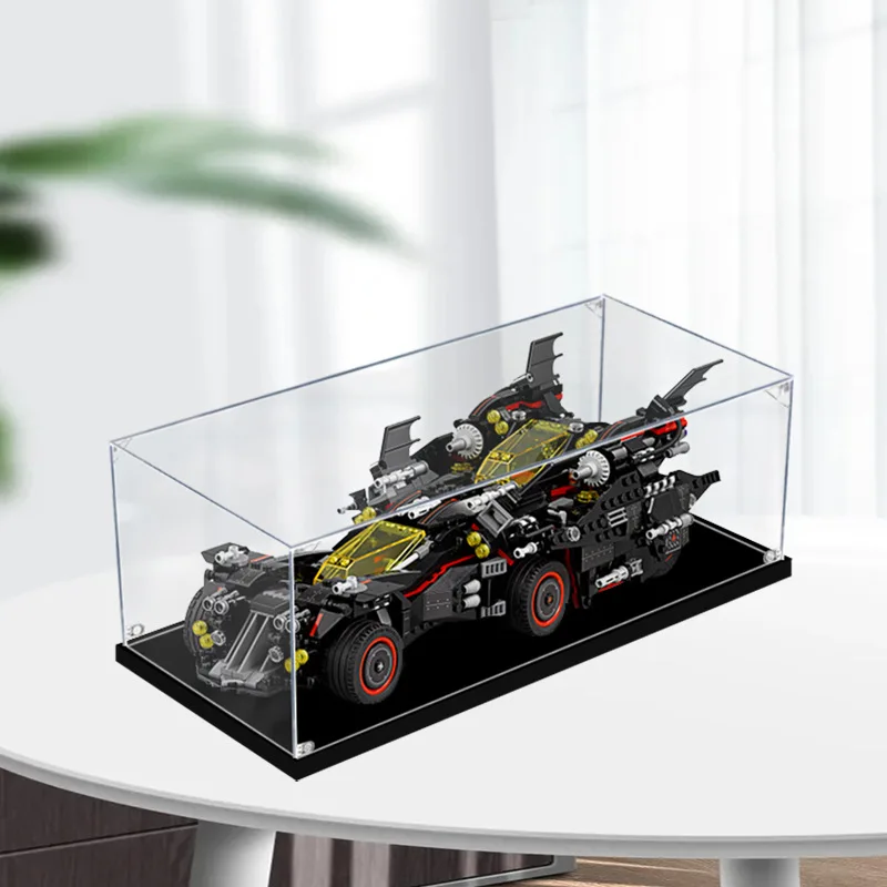 Acrylic Display Box For Lego 70917 Batmobile Dustproof Clear Display Box Showcase Kid‘s Xmas Gift Not Include The Model