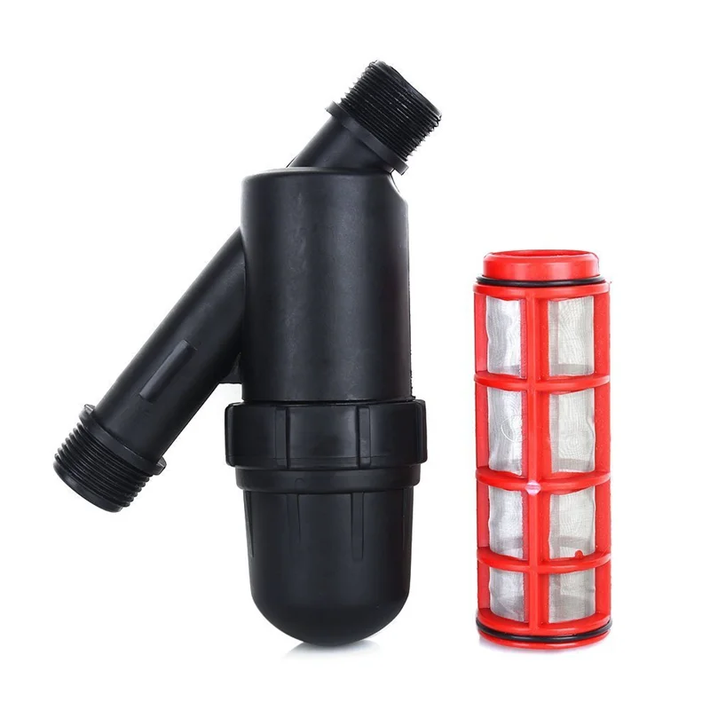 

AB11-3/4Inch Garden Water Filter, 120 Mesh Metal Net Screen For Drip Irrigation Systems, Home Watering Connectors & Supplies