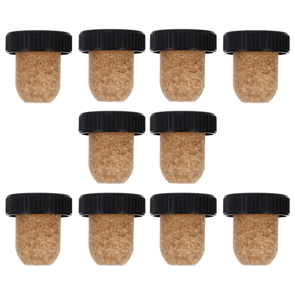 10 Pcs Beer Bottle Caps Cork Household Wear-resistant Stopper Convenient Replaceable Daily Portable Supplies