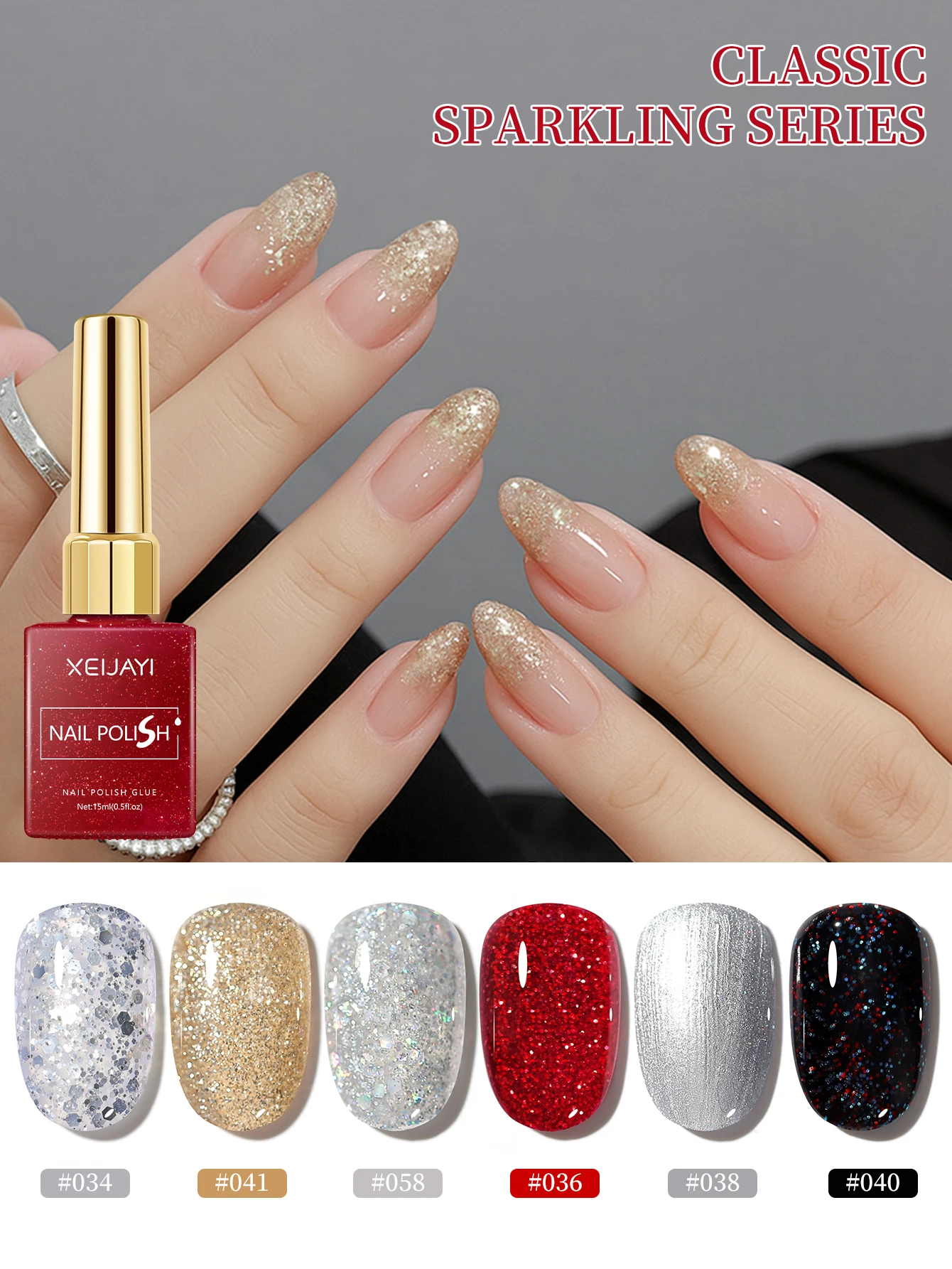 XEIJAYI 6 قطعة 15 مللي جل طلاء الأظافر مجموعة شبه دائمة الأشعة فوق البنفسجية هلام البولندية أطقم جميع لمجموعة أدوات مانيكير نقع قبالة UV LED Vernis #2