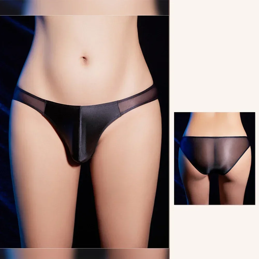 

1pc Sexy Men's Thongs G-strings Bulge Pouch Briefs Underwear Ultra Thin See Through Low Waist Man Panties