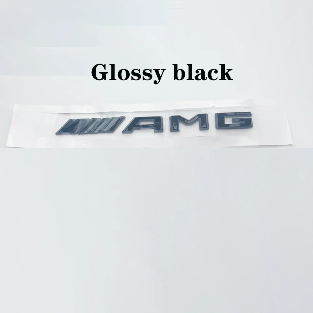 ثلاثية الأبعاد ABS سيارة الخلفي الجذع شارة مائي رسائل ملصق لمرسيدس بنز AMG A B C E G CLA C63 C63S E53 GT SLK W176 W205 W177 C260L