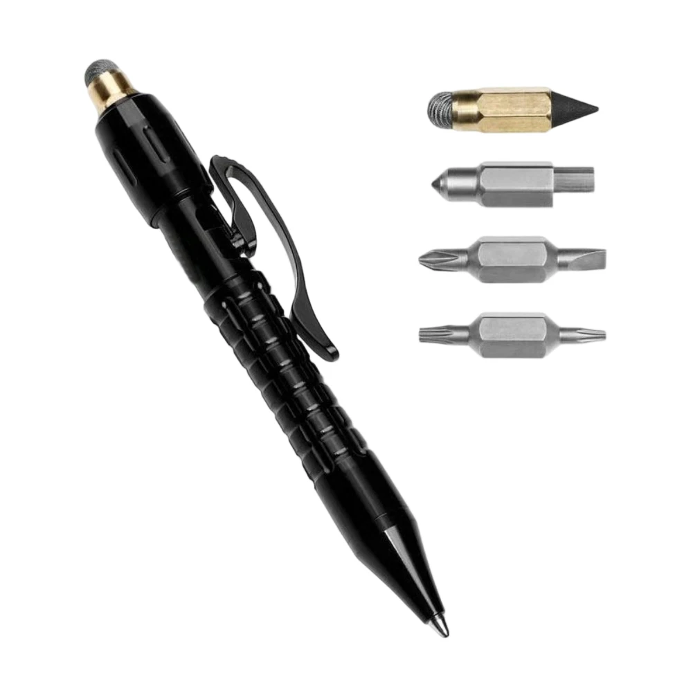

Ручка-стилус Bolt Action Pen из титана, для EDC, кемпинга и офиса, с ЧПУ, сменный картридж, многоразовая, с наконечником для сенсорных экранов