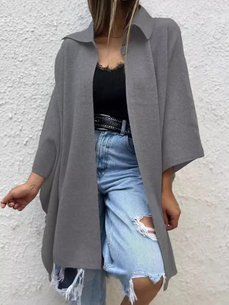 

Женский плащ High Street Temperament, весеннее оверсайз цвета хаки, серое корейское пальто на шнуровке с укороченным воротником и широкими плечами