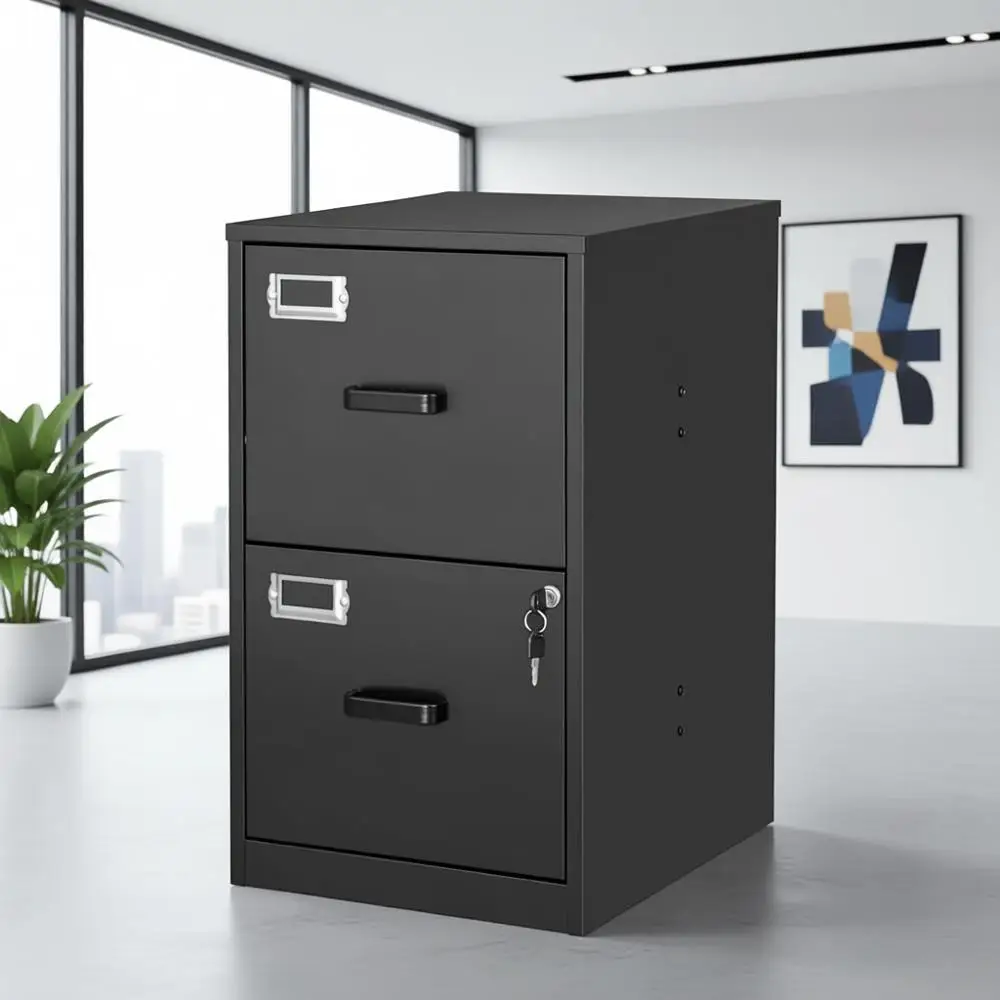 

Letter Size Steel File Cabinet with Lock, Home Office Storage, Assembly Required