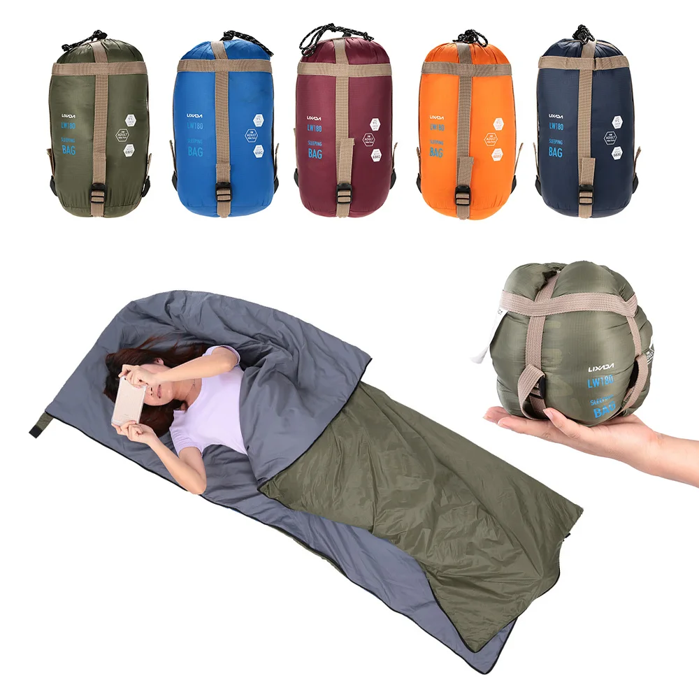 Lixada Multifunction Square Sleeping Bags Adults 190 * 75cm Outdoor Envelope Sleeping Bag Ultra-light Camping Travel Hiking