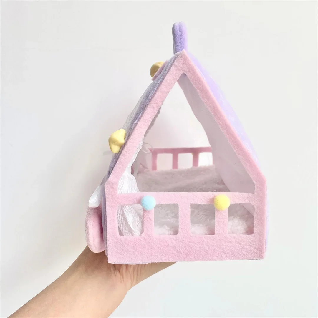 حار القطن دمية خيمة السرير لطيف الإبداعية سطح المكتب الديكور كيس النوم الصغير قلادة بيت الدمية لينة Kawaii الفراش الملحقات