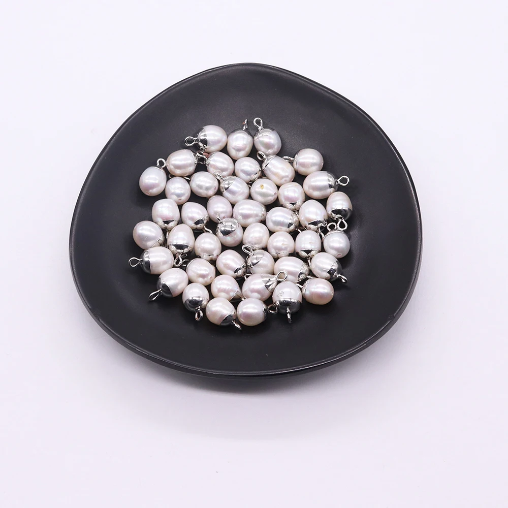 

Natural Freshwater Pearl Pendant Potato Shaped Baroque Pearl Pendant for Jewelry Making DIY Necklace Jewelry Making