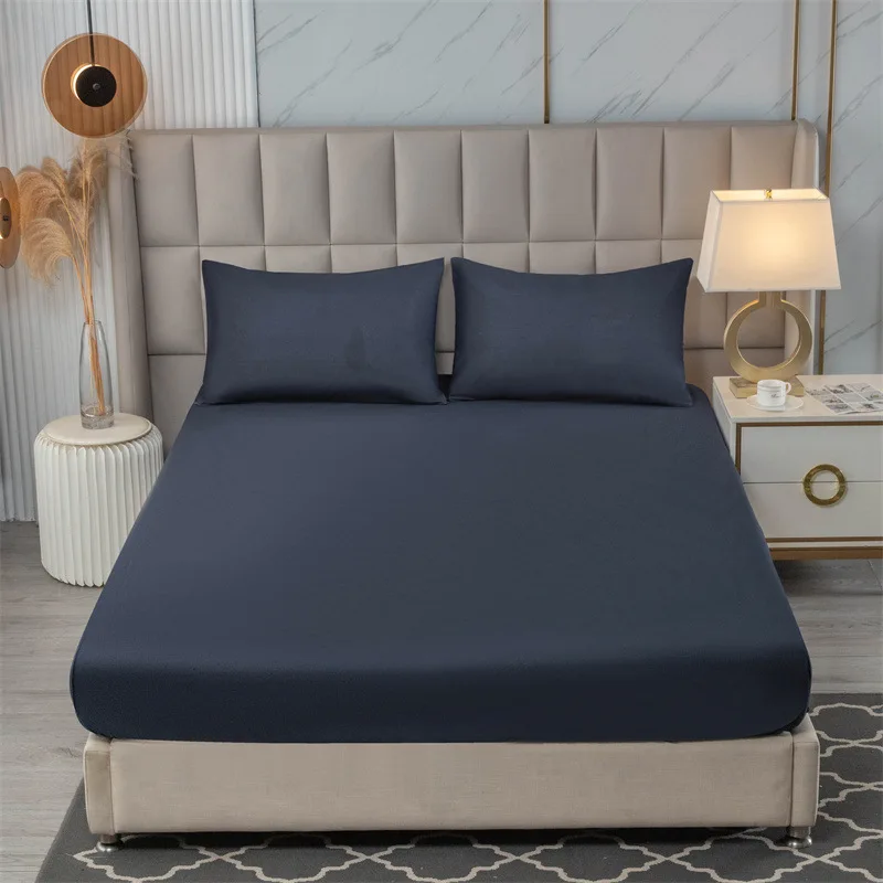 غطاء واقي مرتبة مقاوم للماء وجيد التهوية - ملاءة جاهزة، مضادة للانزلاق، مقاومة لعث الغبار، قماش ناعم مصقول، غطاء سرير