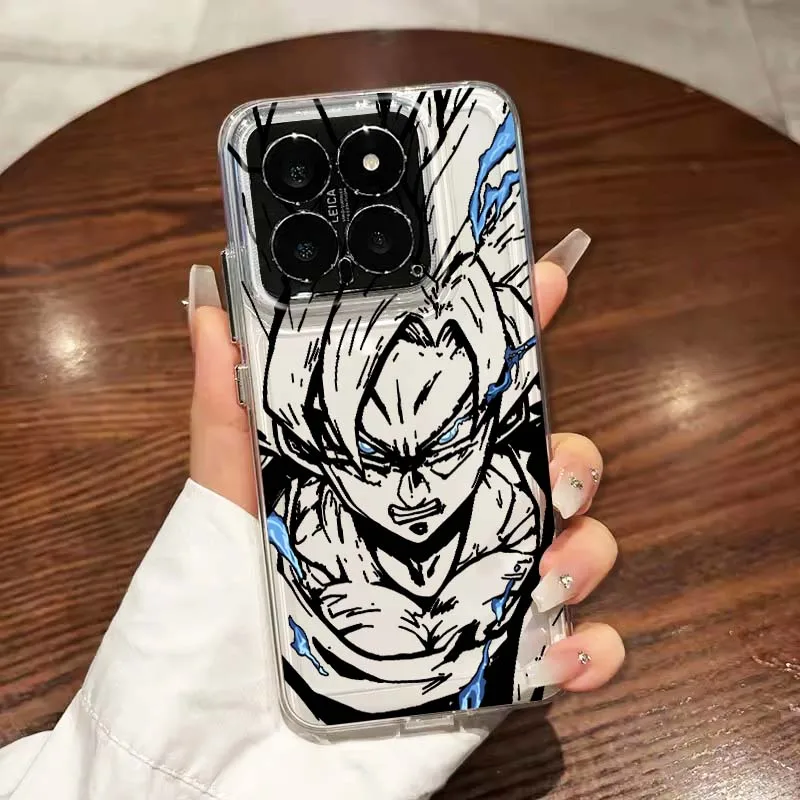

D-Dragon Balls Vegeta Comic For Xiaomi 17 15 14T 13T 13 12T 12 12S 11T 11 11i 10 10T Ultra Pro Lite Translucent Phone Case