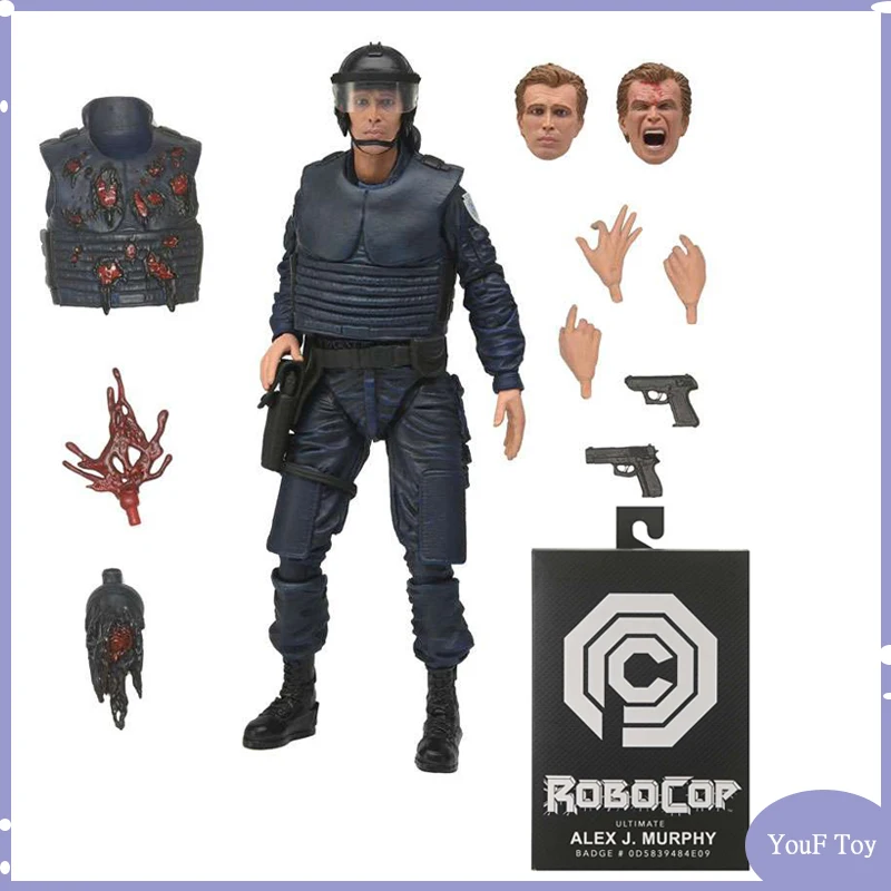 

In Stock Neca42143 Robocop Alex J. Murphy Action Figure 7 Inch Anime Figures Figurine Model Dolls Collectible Toys Gifts