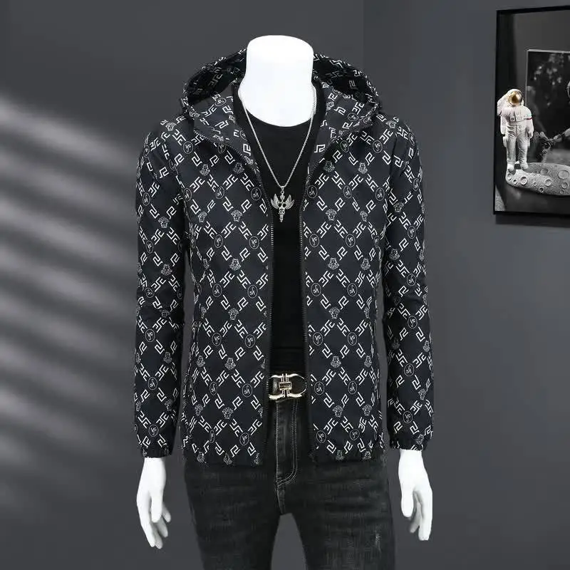 

Men's Spring and Autumn Coat 2024 tide brand new trend coat slim, stylish and handsome Joker casual jacket jacket jacket.