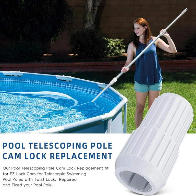 A57T 2 pezzi di ricambio per serratura a camma con asta telescopica per piscina per camma EZ Lock per pali telescopici per piscina con chiusura a torsione B