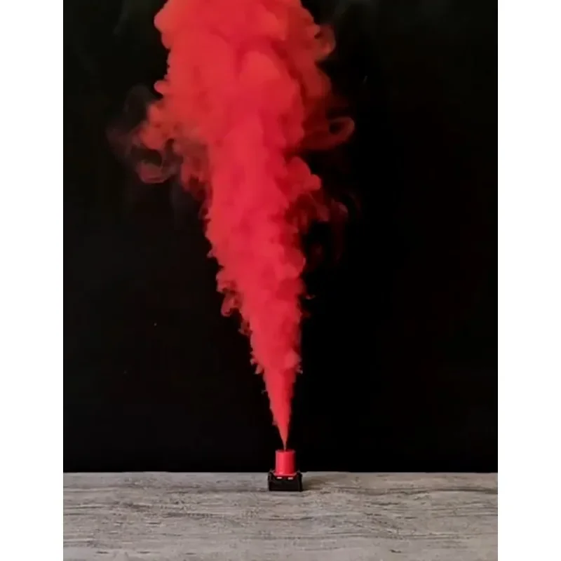 Remote Control Mini Red Smoke Machine Large Smoke Output Magic Prop for Stage Performance Illusions Professional Magician Tricks