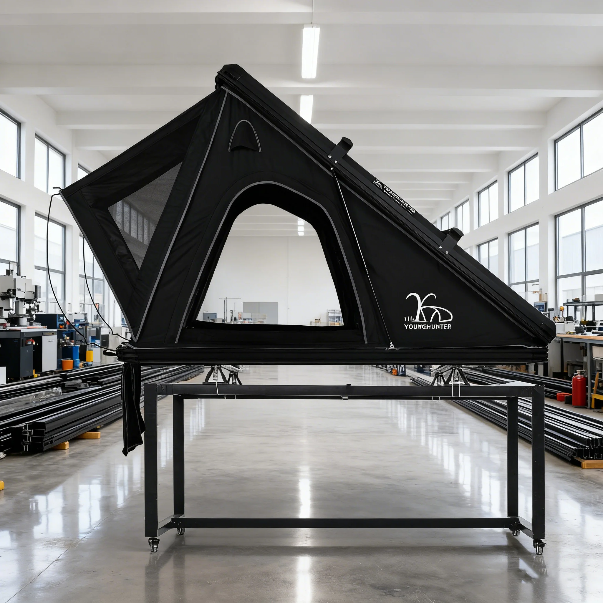 210x130x150cm Aluminum Hard Shell Suv Pop upStyle Triangle Car Roof Top Tent,Customization