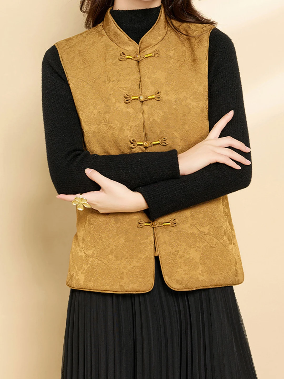 Nieuwe Chinese Sle Young Faionable Vest vrouwen Winter High End Merk ular Vest Jaet Bovenkleding Trendy Katoenen Kleding
