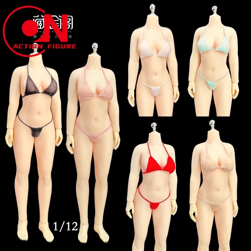 CJG-1225 1/12 Skala Weibliche Einfarbig Hängenden Hals Unterwäsche Tanga Badeanzug Set Modell Fit 6 zoll TBL JO Action figur Körper