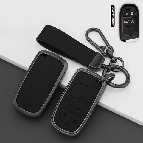 Чехол Для Ключей Из Сплава Для Jeep Grand Cherokee WK2, Renegade, Wrangler, Compass, Dodge Challenger, Ram, Charger