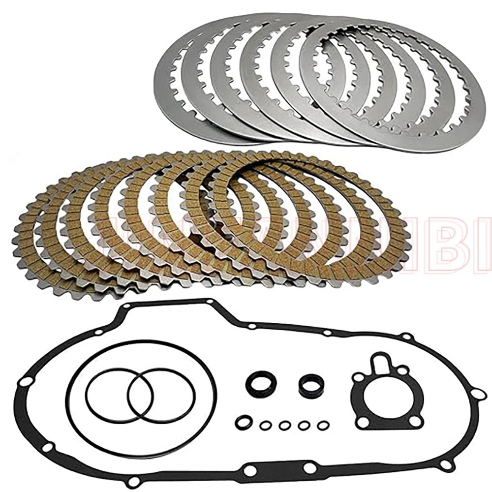 For Sportster 883 1200 XL1200 XL883 1991-2000 2001 2002 2003 Clutch Friction Plates & Primary Cover Gasket Kit