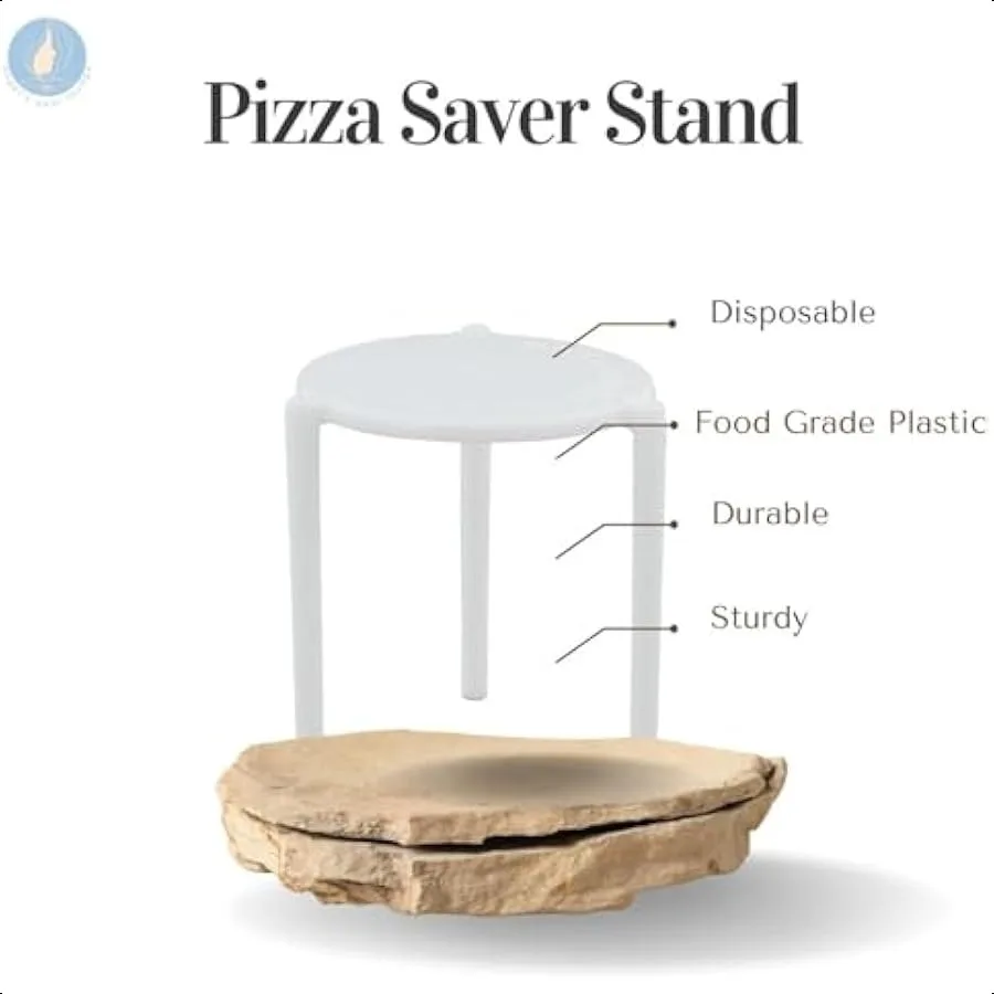 Angel's Peel Lounge Pizza Box Stack Pizza Saver Stand Pack van 50 witte plastic statiefstapel voor restaurantcontainer Catering B