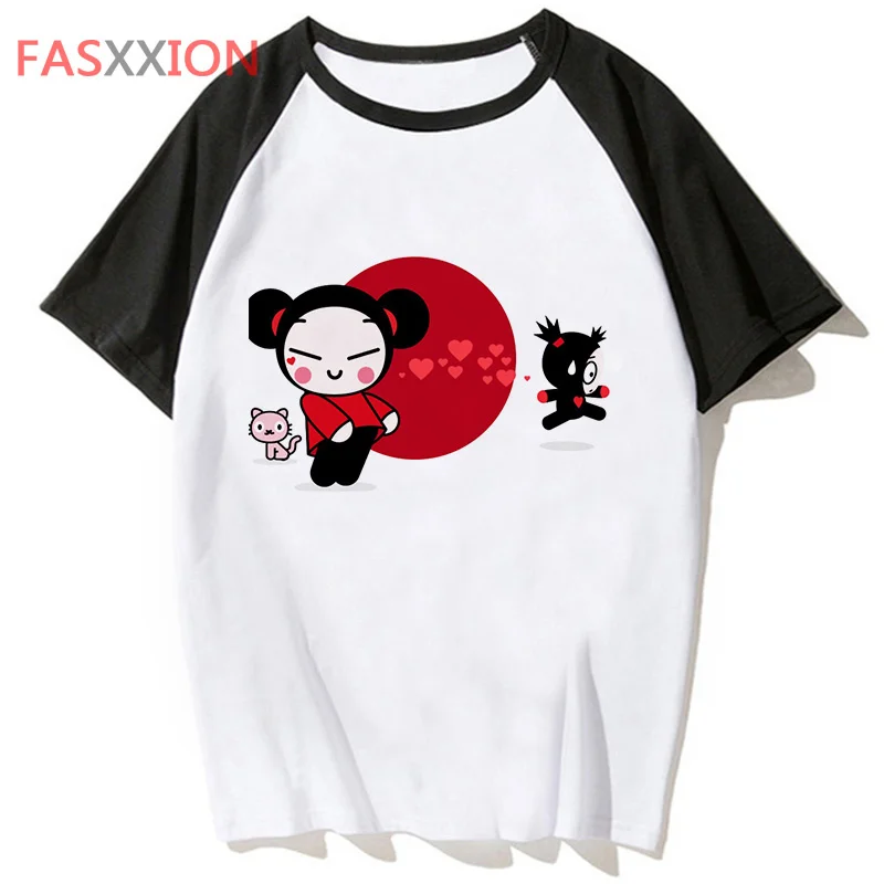 Pucca t-shirts men funny Tee man designer comic clothes