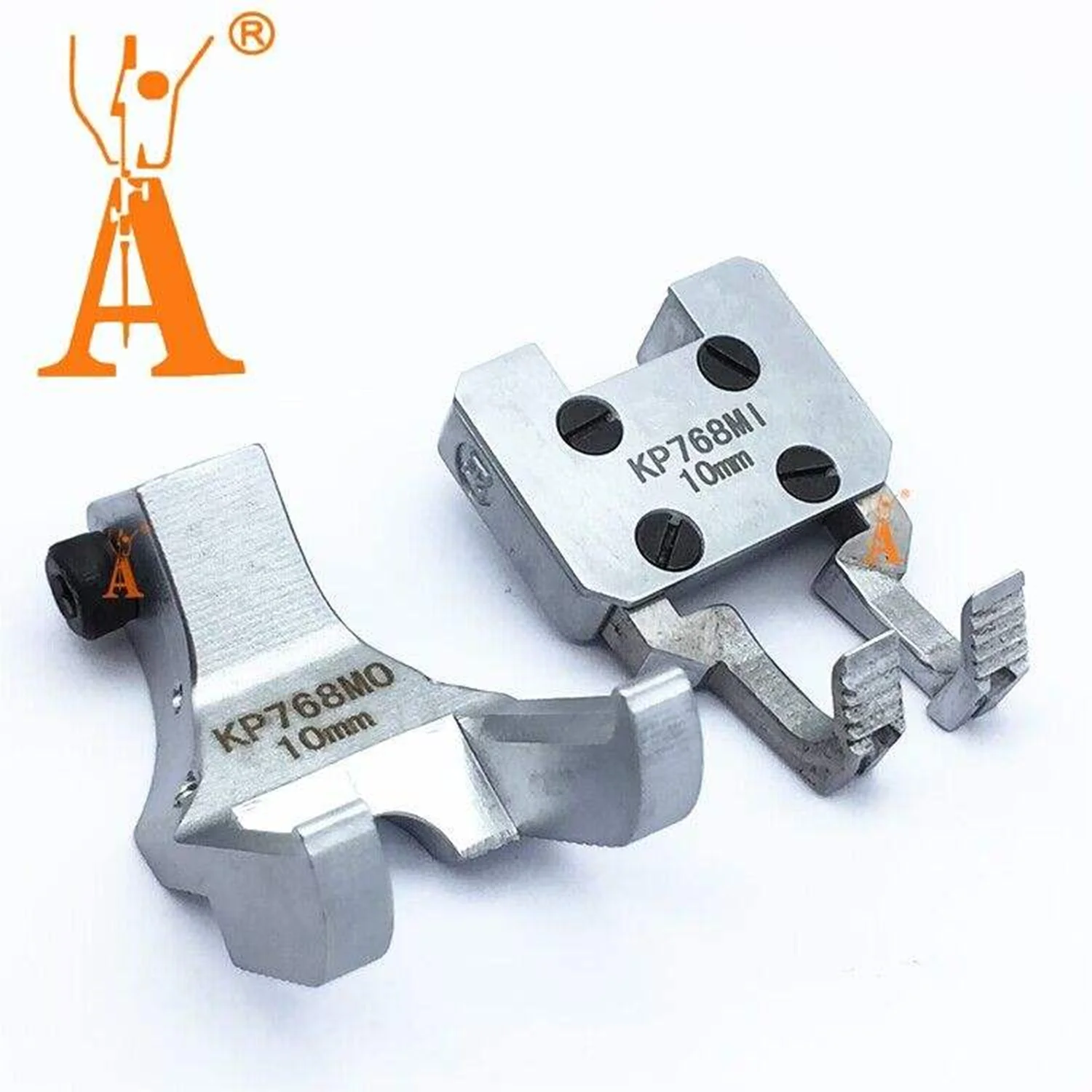 أجزاء ماكينة الخياطة Durkopp KP768-MO KP768-MI قطعة قدم الضغط في ماكينة الخياطة إبرة مزدوجة أنبوب دليل عالية منخفضة الأنابيب القدم للخياطة المتينة #6