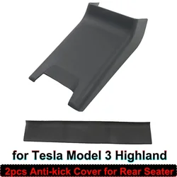 Per Tesla nuovo modello 3 Highland 2024 accessori interni sedile posteriore protezione Anti-calcio copertura protezione modificata del condizionatore d'aria