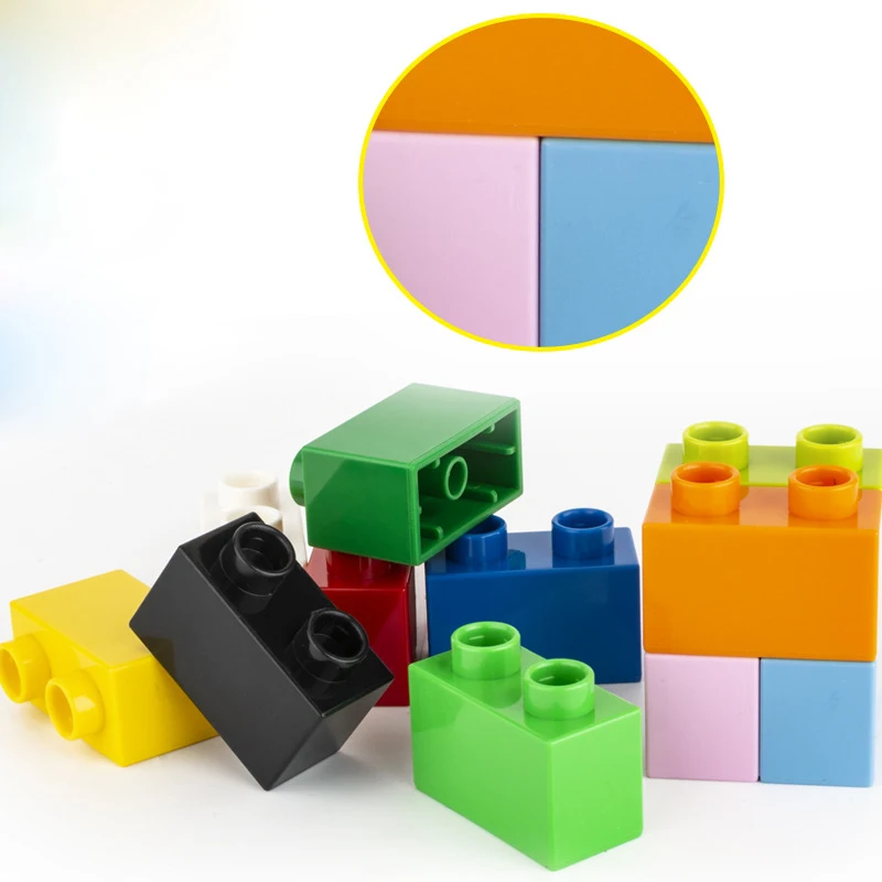 Basic Brick 1x2 10pcs  11 Colors DIY  Classic  Education  Building Blocks Compatible With the Large Bricks Toys For Children